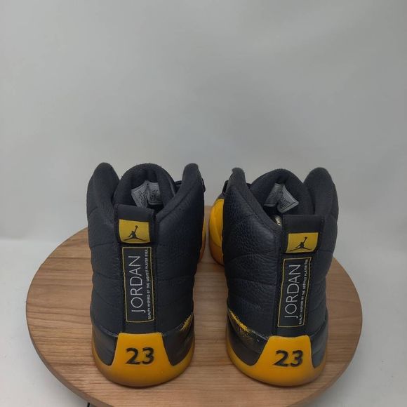 Nike Air Jordan 12 Retro Sneakers- Mens- Size 12- University Gold- [130690-070] - Picture 4 of 12